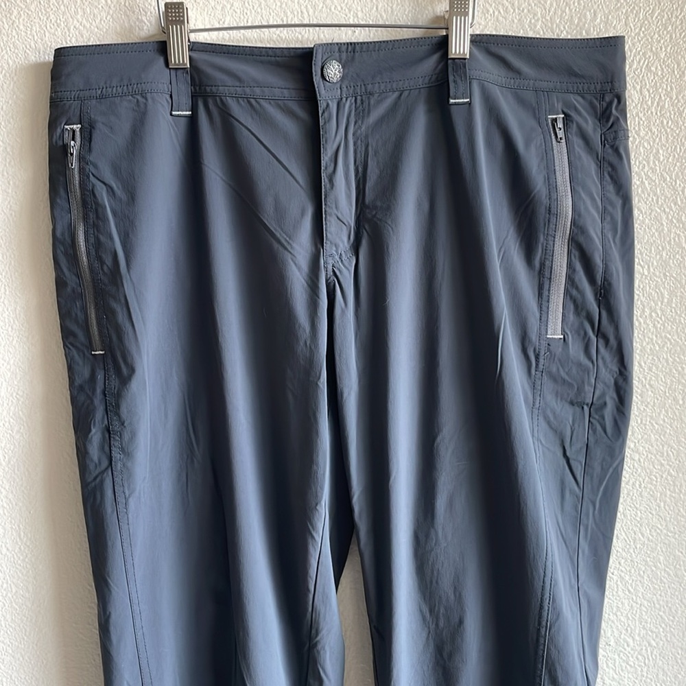 Prana Aria Pant Roll Up Convertible Utility Outdoor Hiking Coal Grey 12 - Picture 7 of 11